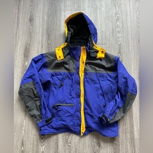 Solstice Microshed Blue and Yellow Jacket Size M